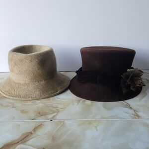 Pair of Vintage Hats - England / Poland